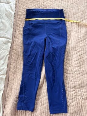 lululemon athletica Royal Blue Leggings with Reflective Dots